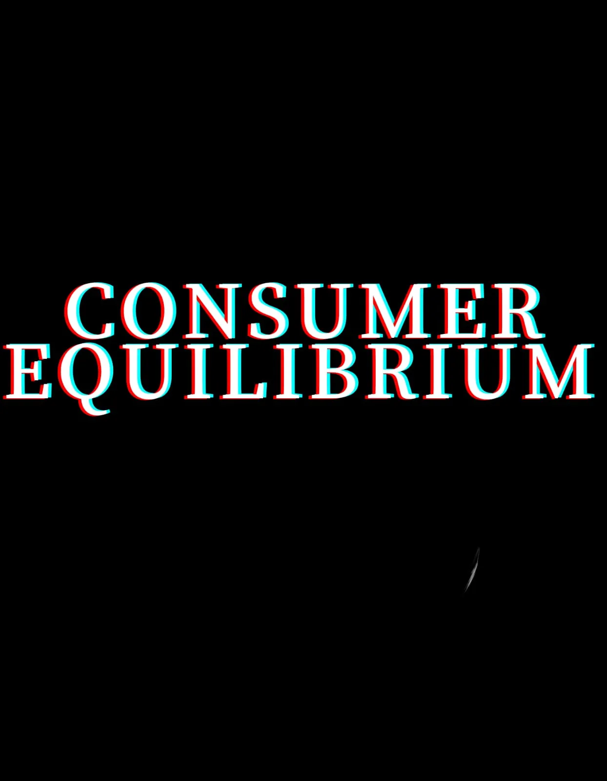 consumer equilibrium